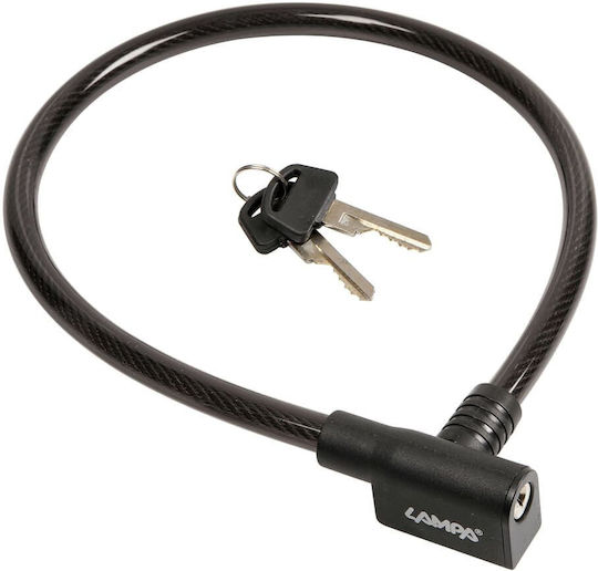 Lampa Ca1 Bicycle Cable Lock with Key Black