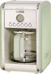 Ariete 1342 Vintage Programmable Filter Coffee Machine 960W Green