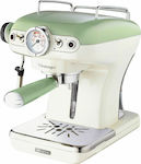 Ariete 1389/14 Vintage 78205 Automatic Espresso Machine 900W Pressure 15bar Green