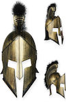 Carnival Knight Helmet Gold made of Plastic