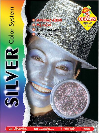 Carnival Face Painting Silver