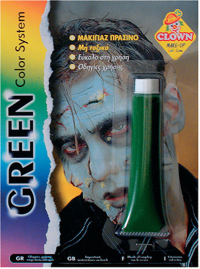 Makeup in Tube Green Carnival Face Painting for Halloween Green