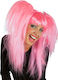 Carnival Wig with Braids Pink