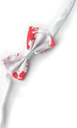 White Carnival Bow Tie