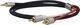 Dynavox Cablu Audio 3,5 mm Male - RCA De Sex Masculin Negru 3m Cu Terminale Placate Cu Aur 207385