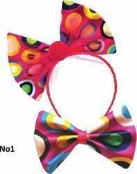 Accesoriu de Carnaval Cravate Bow Ties Roz 2buc 80472