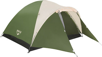 Bestway Montana X4 Τent Sommer Campingzelt Iglu Khaki mit Doppeltuch für 4 Personen 310x240x130cm