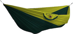 Ticket To The Moon Dark Green/ Yellow Mammock Parachute King Size Hammock Green 600x300cm