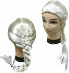 Carnival Wig with Braid Blond