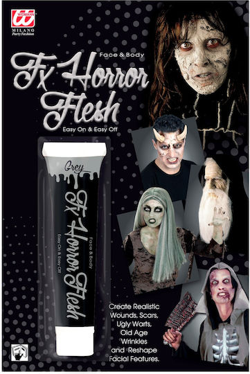 Αποκριάτικο Face Painting για Halloween Δέρμα Τρόμος Γκρι