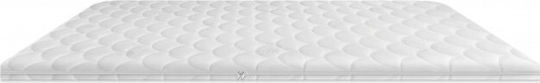 Eco Sleep Mattress Topper Waterfoam Quilted Single Foam Infused with Aloe & Removable Cover 90x200x4cm