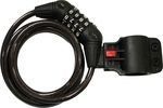 Durca Bicycle Cable Lock with Combination Black