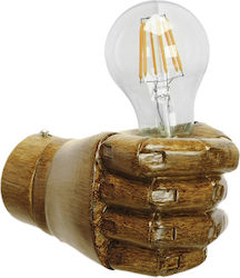 GloboStar Fist Lumină De perete Maro 10x15x10cm