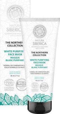 Natura Siberica White Purifying Face Cleansing Mask with Clay 110gr 80ml