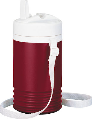 Igloo Legend Bottle Thermos Plastic Red 1lt with Mouthpiece 41403