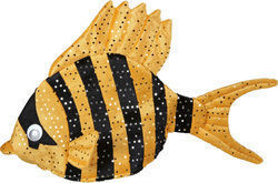 Fish With Orange Black Stripes Carnival Hat Orange