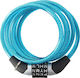 Cable Key Bike Lock-200 Bicycle Cable Lock with Combination Blue