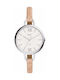 Fossil Uhr mit Beige Lederarmband ES4357