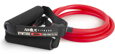 Amila Gymtube Resistance Band Moderate with Handles Red