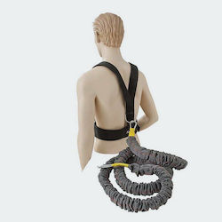 AMILA Resistance Band Gymtube Light Gray with Straps 5m