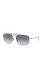 Ray Ban Colonel Herren Sonnenbrillen mit Gold Metall Gestell und Blau Verlaufsfarbe Linse RB3560 001/3F