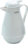 Thermos Jug Krug Thermosflasche Kunststoff Weiß 1lt mit Handgriff 213-9403