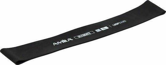 AMILA Λάστιχο Γυμναστικής Mini Band Πολύ Σκληρό Μαύρο 0.3m