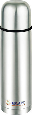 Escape Flasche Thermosflasche Rostfreier Stahl Silber 1lt mit Kappenbecher 13192