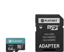 Platinet microSDXC 64GB Clasa 10 U1 V10 UHS-I
