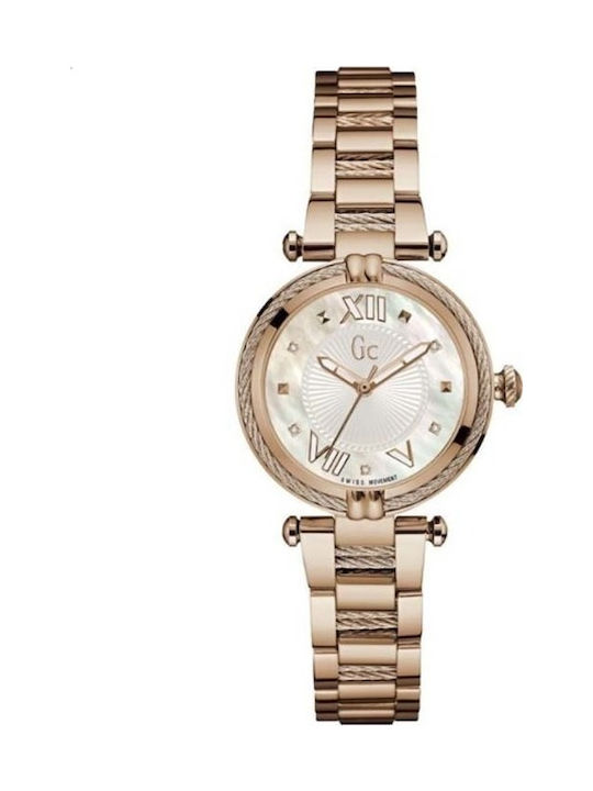 GC Watches Uhr mit Rose Gold Metallarmband Y18114L1