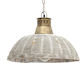 Inart Pendant Light Suspension Bell for Socket E27 Brown