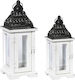 Espiel Lanterns Set Die-Cast Floortop White 2pcs