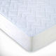 La Luna Protective Cover Single Waterproof with Skirt Onda White 100x200+25cm