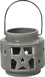 Espiel Christmas Ceramic Gray Lantern 12x12cm