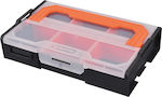 Tactix Tool Compartment Organiser 6 Slot Adjustable Black 26x16.8x6cm