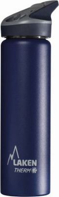 Laken Jannu Thermo Flasche Thermosflasche Rostfreier Stahl BPA-frei Blau 750ml mit Mundstück