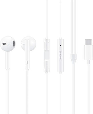 Huawei CM33 Earbuds Freihändig Kopfhörer mit Stecker USB-C Weiß