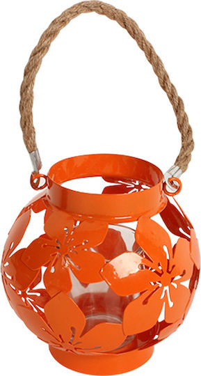 Keskor Laterne Metallisch Orange 12x12x13cm 1Stück