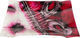 Keskor Glass Decorative Platter Roza Red 41x29x3.5cm