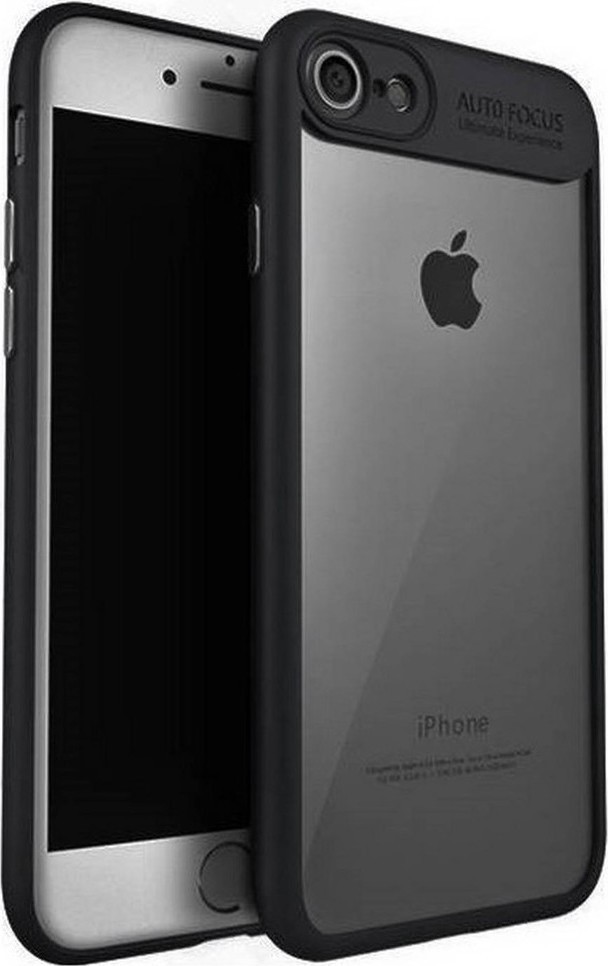 Ancus AutoFocus Back Cover Διαφανές Μαύρο (iPhone SE 2020/8/7) Skroutz.gr