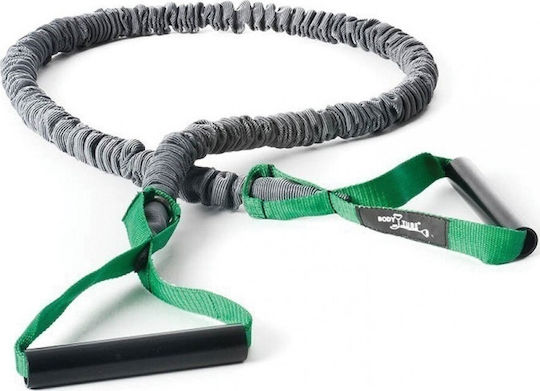 Body Concept Body Premium Gm Bandă de rezistență pentru exerciții Gymtube Mediu cu mânere Gri 1.3m