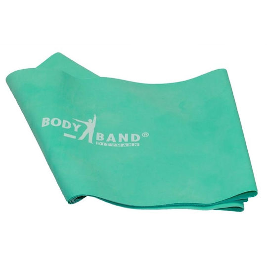 Body Concept Body Band Gm 2,5m - Σκληρό Ελαστικός Ιμάντας Γυμναστικής Σκληρός Πράσινος 2.5m