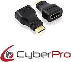 CyberPro CP-MNHH1 Mini-HDMI Männlich auf HDMI Weiblich