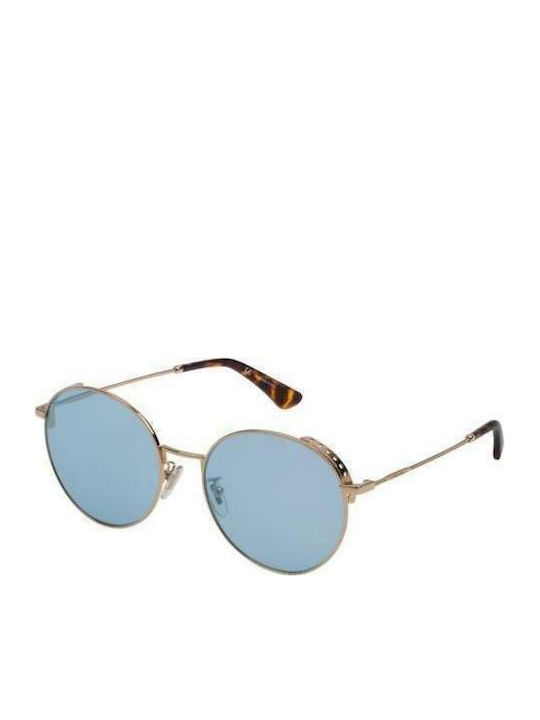 Police Men's Sunglasses with Gold Metal Frame SPL637N 300X