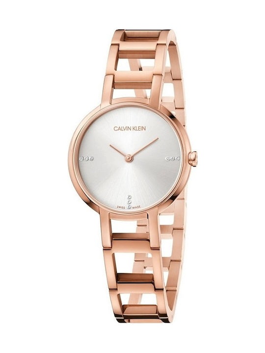 Calvin Klein Uhr mit Rose Gold Metallarmband K8N2364W