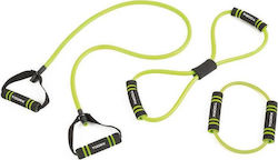 Toorx AHF-068 Gymtube Resistance Bands with Handles Set 3pcs Green