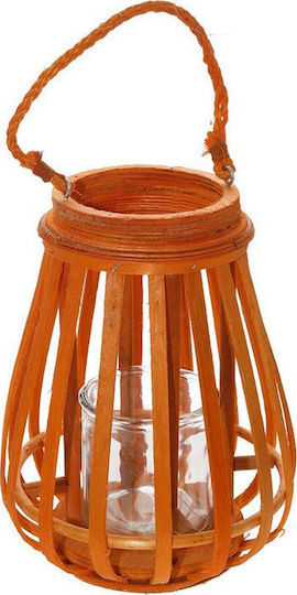 Espiel Laterne Hölzernes Orange 27x27cm 1Stück