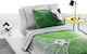 Saint Clair Reflex Kids Pillowcase Set 50x70cm Green