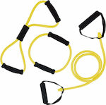 Tunturi Gymtube Resistance Bands with Handles Set 3pcs Yellow