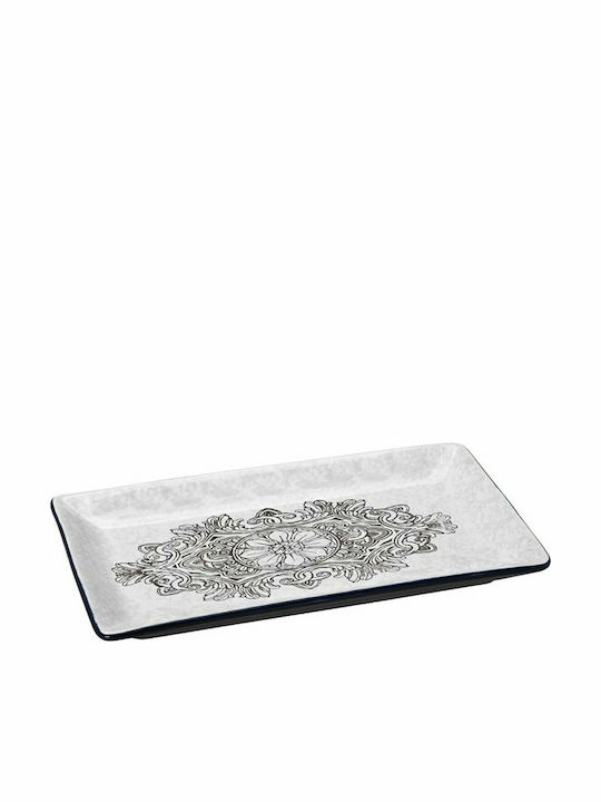 Espiel Rectangulars Ceramic Serving Platter White 25x14cm